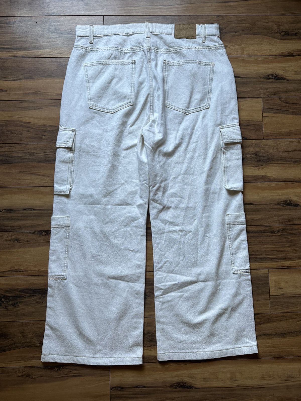 Cotton On Cotton On Cargo Wide Leg Jeans Size 34" / US 12 / IT 48 - 6 Thumbnail