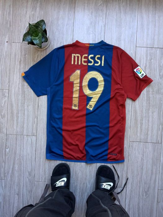 Lionel Leo Messi #19 Nike Barcelona Soccer Jersey Men’s Size Medium