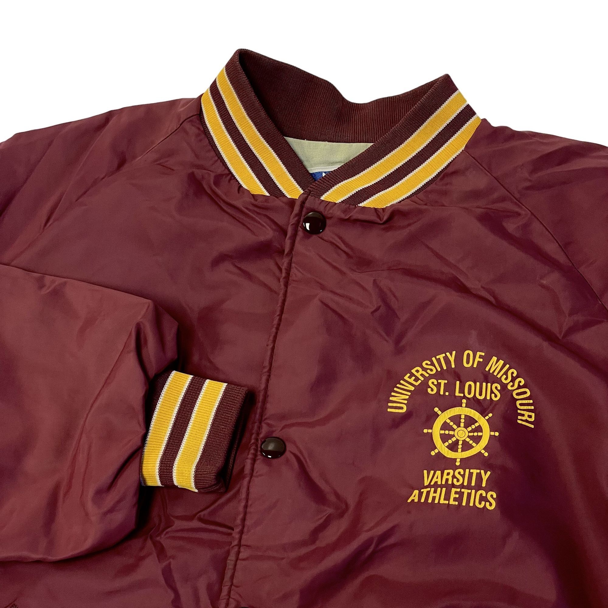Dunbrooke Vtg Dunbrooke USA Maroon Nylon UM University Missouri jacket Size US XL / EU 56 / 4 - 2 Thumbnail
