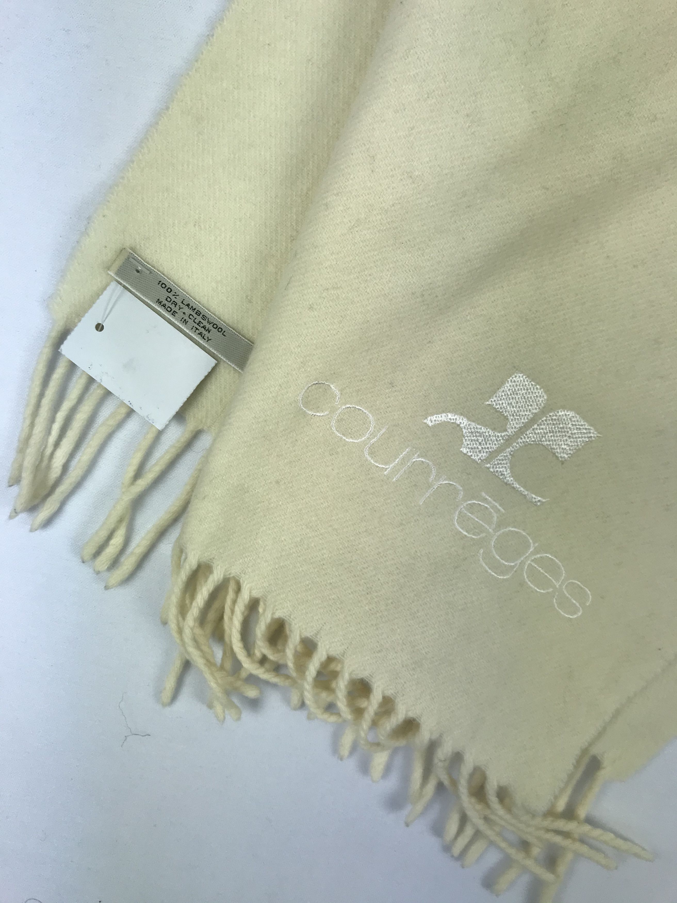 Courreges Vintage Courreges Scarf Muffler Wool Cashmere Scarves Size ONE SIZE - 4 Thumbnail