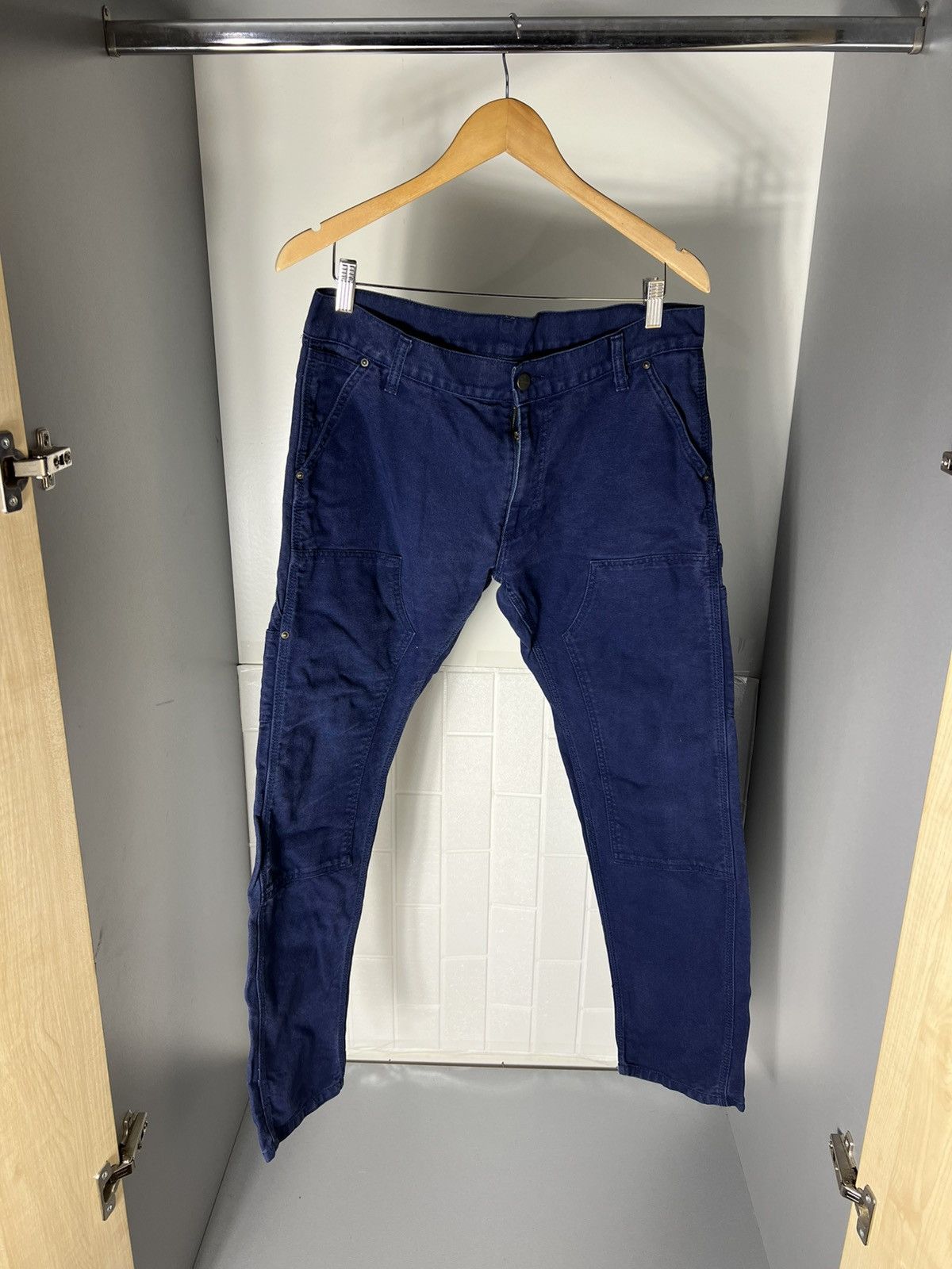 Carhartt Wip × Vintage VERY RARE CARHARTT WORK IN PROGRESS LINCOLN DOUBLE KNEE 90s Size US 33 - 2 Thumbnail