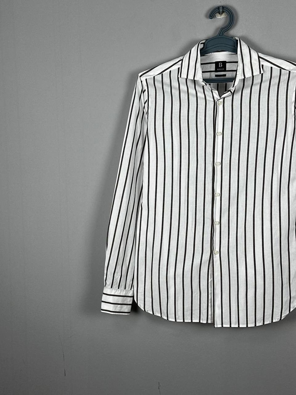 Boggi Boggi Milano Luxury Striped Long Sleeve Shirt Size US S / EU 44-46 / 1 - 2 Thumbnail