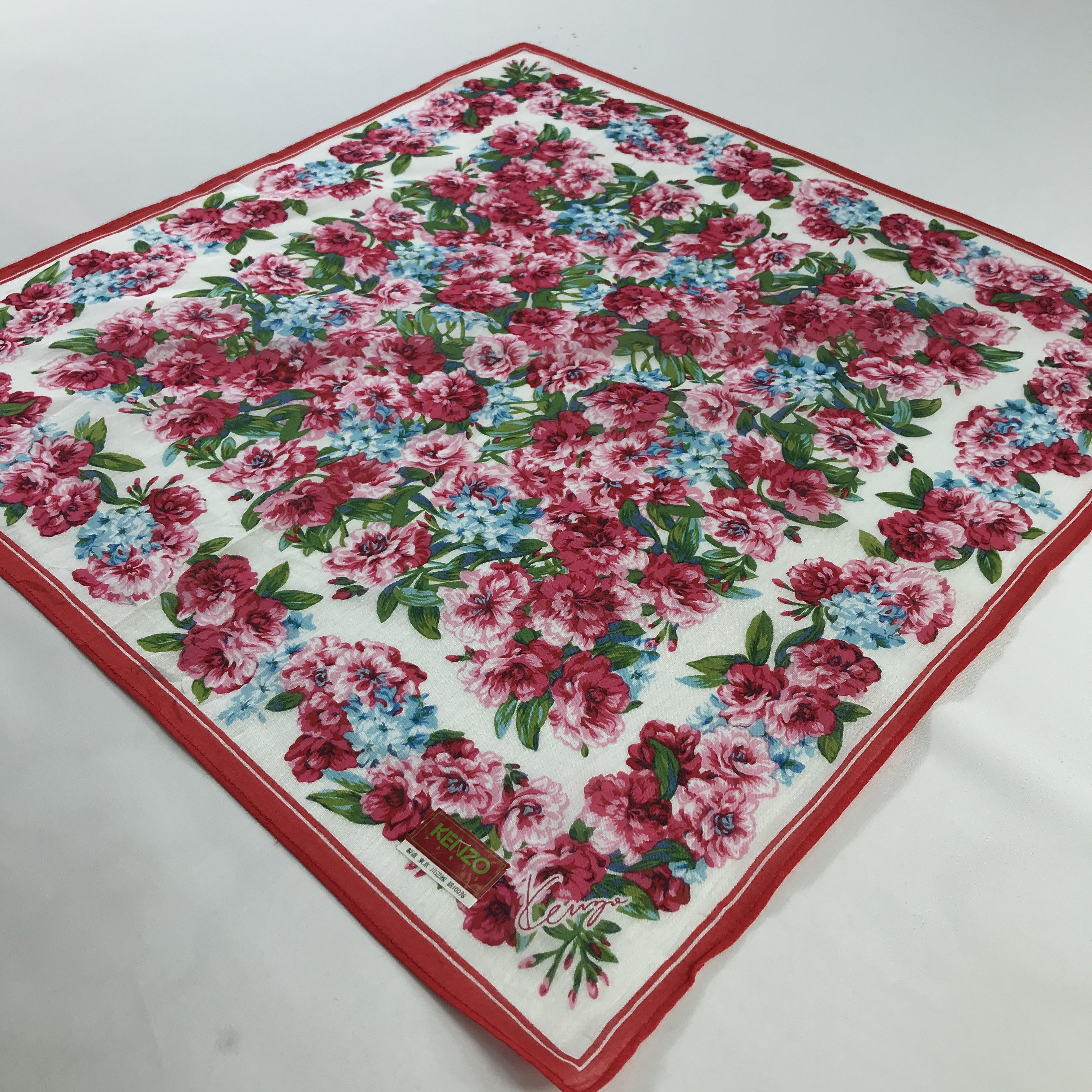 Kenzo × Vintage Kenzo Bandana / Handkerchief / Neckerchief - S490 Size ONE SIZE - 2 Thumbnail