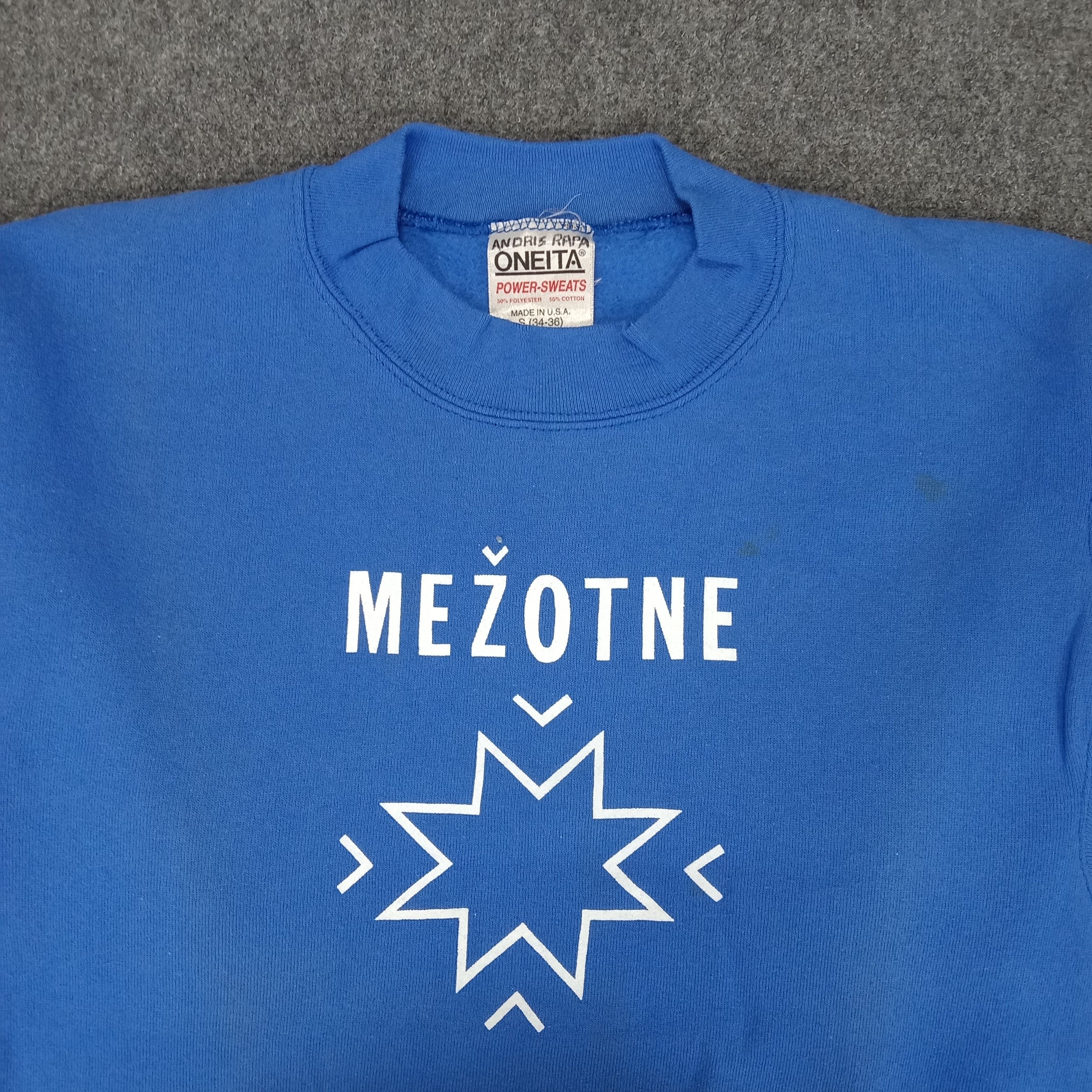 Vintage Mezotne American University College Sweatshirt Size US S / EU 44-46 / 1 - 2 Thumbnail