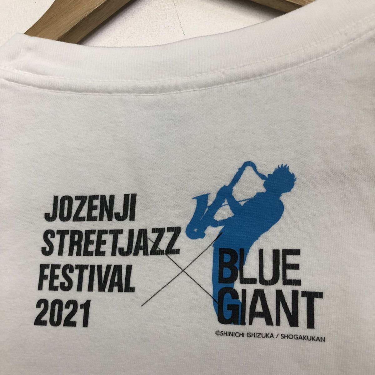 Anime BLUE GIANT ANIME X JOZENJI STREETJAZZ FESTIVAL 2021 TSHIRT Size US L / EU 52-54 / 3 - 7 Thumbnail