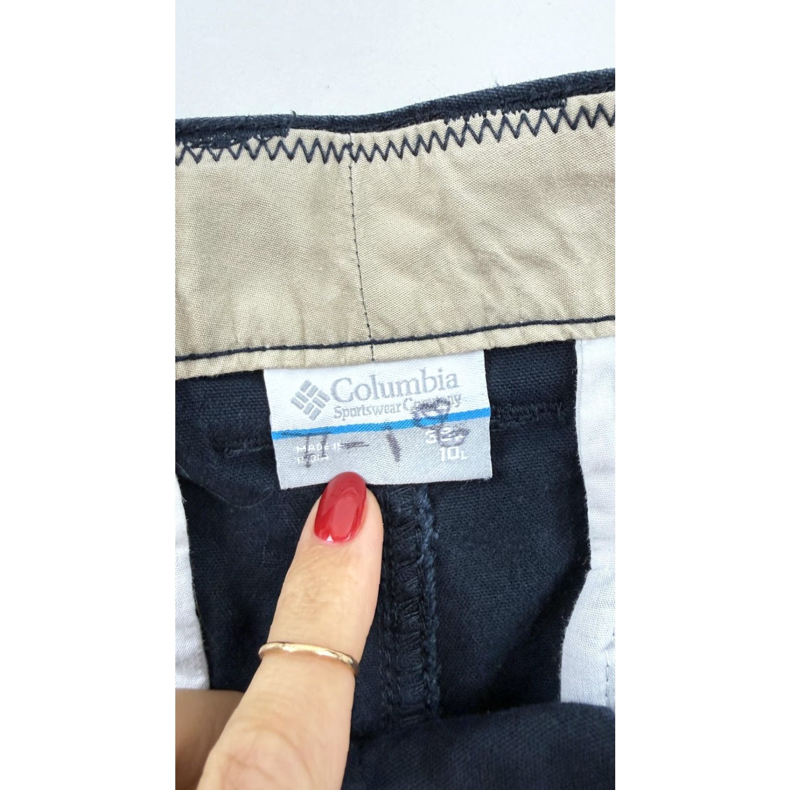 Vintage Columbia Shorts Mens 38 Navy Blue Regular Cargo Cotton Stretch 10L Size US 38 / EU 54 - 2 Thumbnail