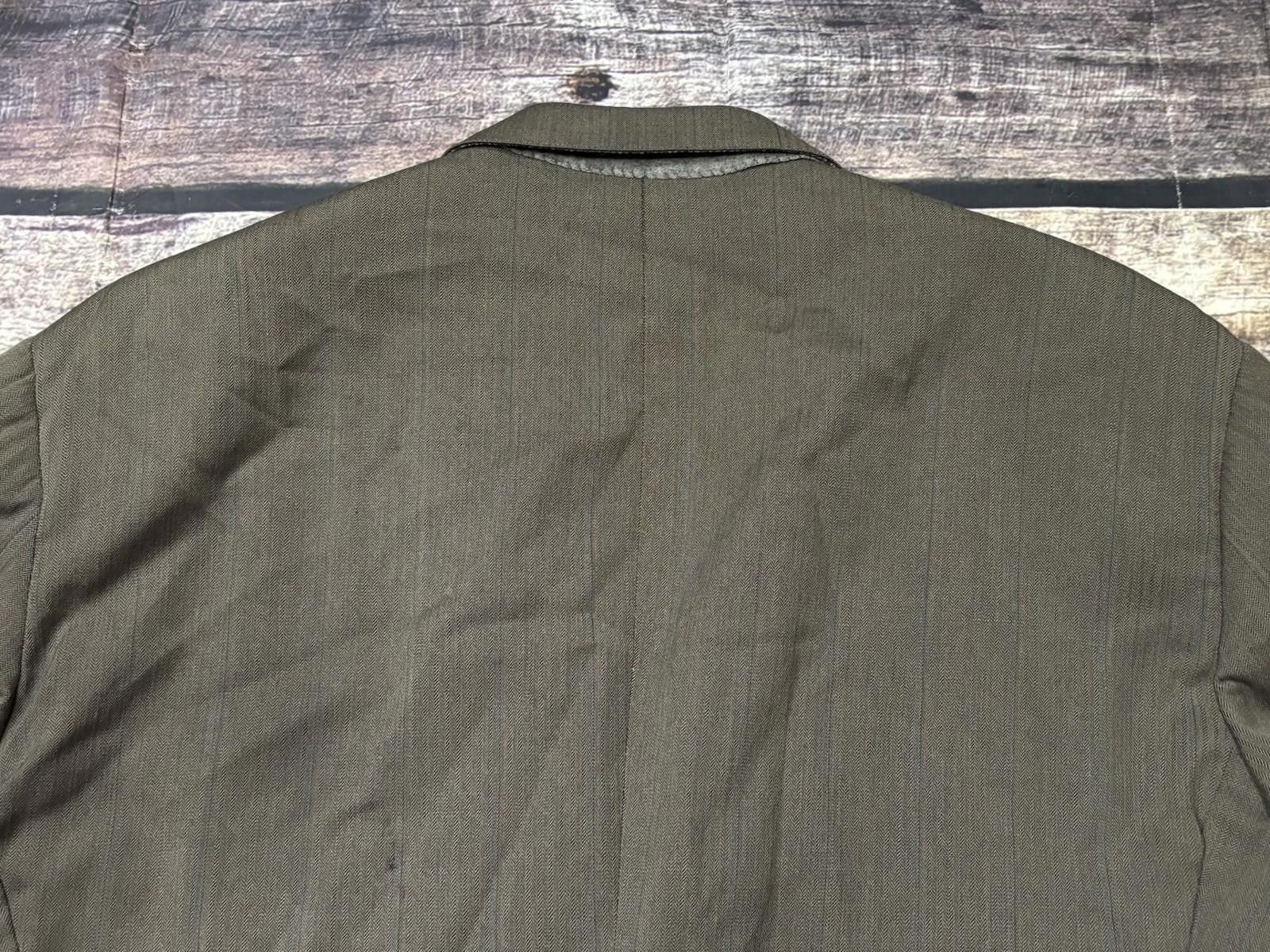 Barneys New York Barneys New York Blazer Jacket Mens 44R Virgin Wool Fishbone Size 44R - 7 Thumbnail