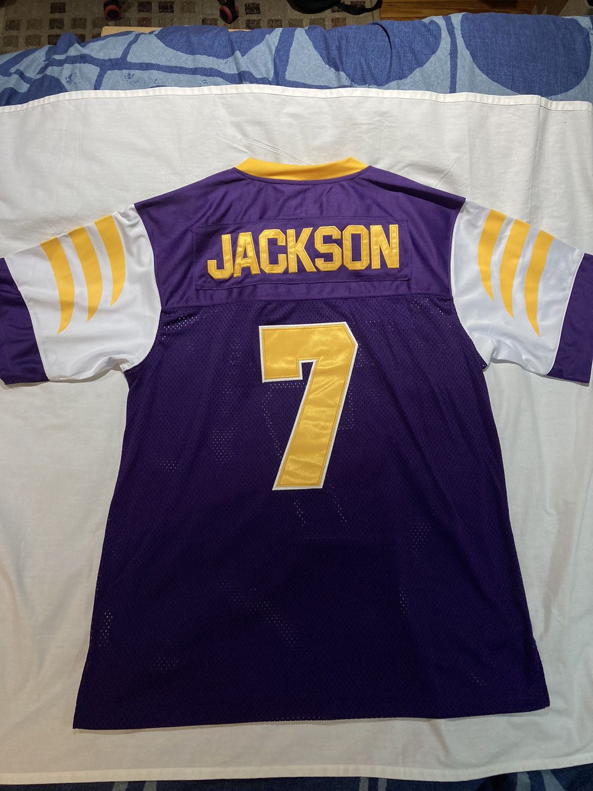 image of Headgear Classics Lamar Jackson High School Jersey, 2X, Nwt! in Purple, Men's (Size 2XL)