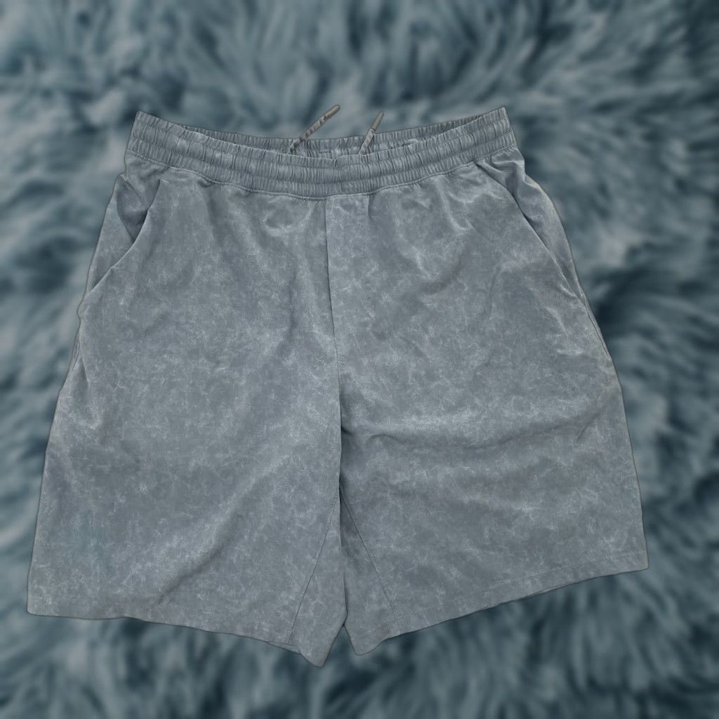 Vintage Lululemon Pace Breaker Shorts Men Activewear Drawstring Size L Blue