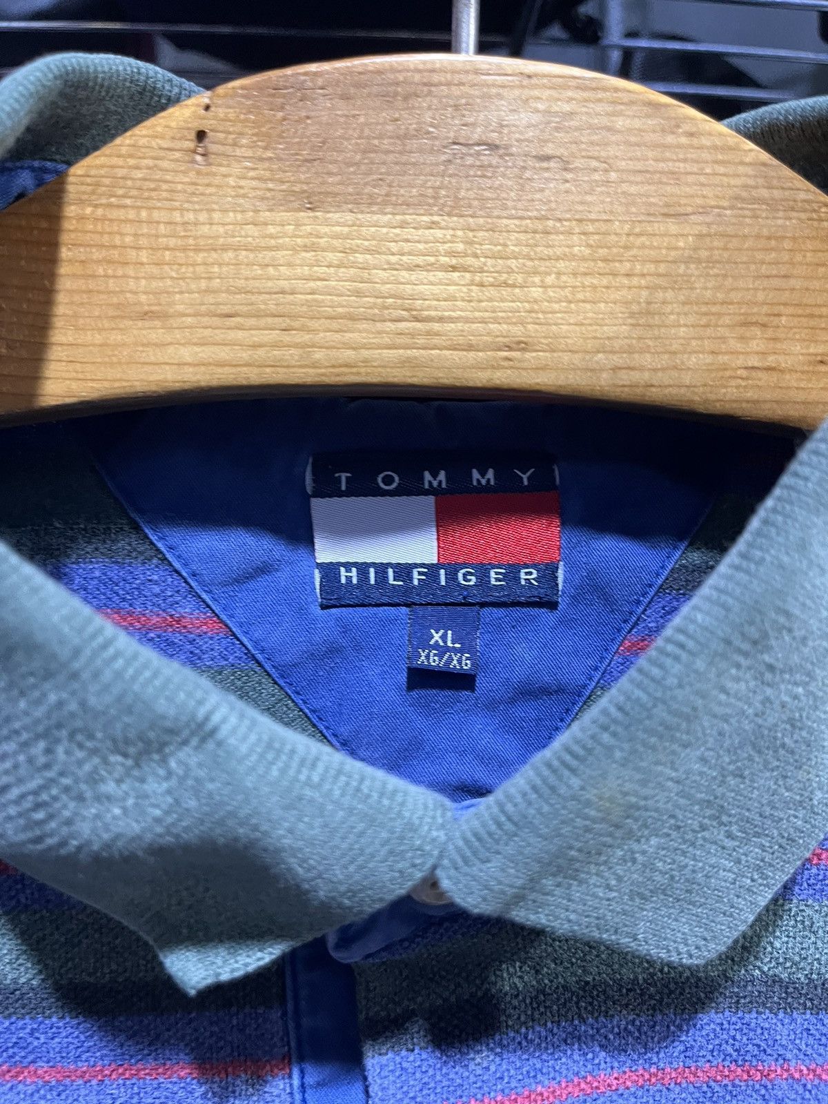 Tommy Hilfiger Tommy Hilfiger Striped Shirt Crest Logo 90s Size US XL / EU 56 / 4 - 4 Thumbnail
