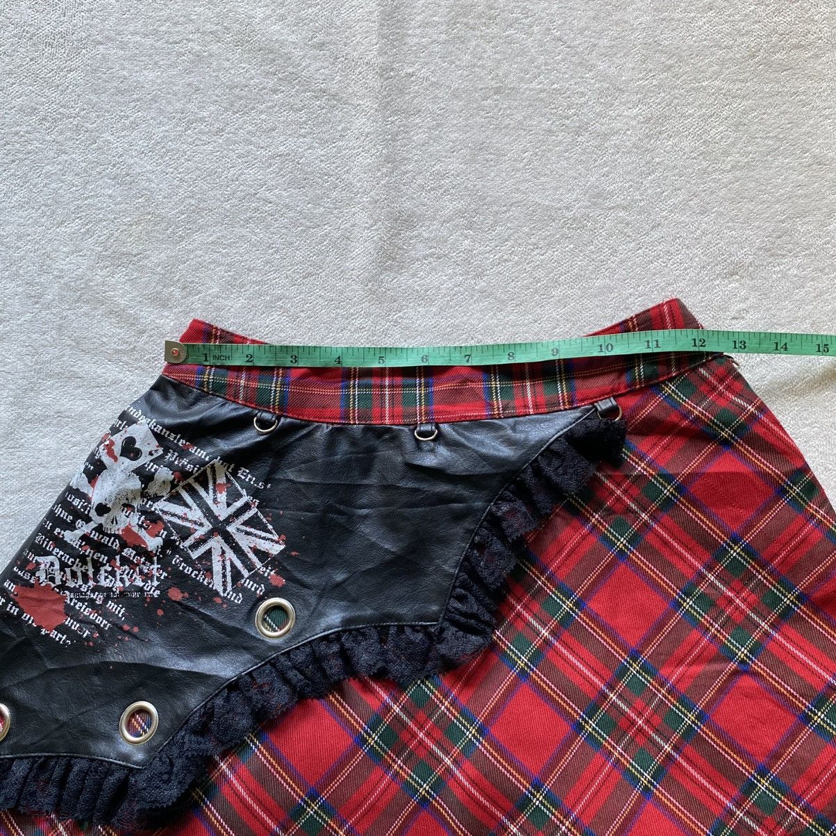 Seditionaries Seditionaries MAD PUNK Bondage Tartan Plaid Punker Skirt Size 30" / US 8 / IT 44 - 11 Thumbnail
