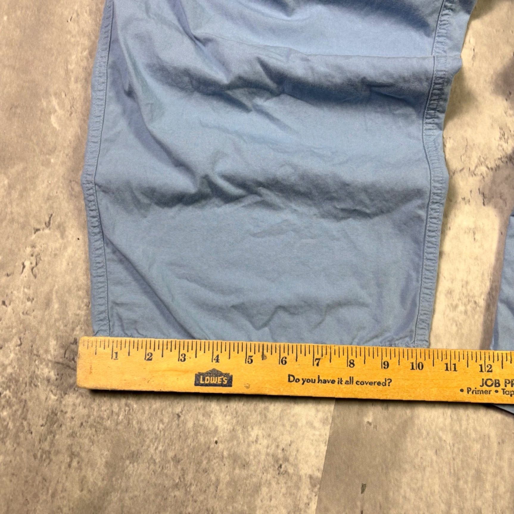 Abercrombie & Fitch Abercrombie & Fitch Cargo Pants L Men Blue Cotton Drawstring Elastic Waist Logo Patch Casual Pants Size US 33 - 4 Thumbnail