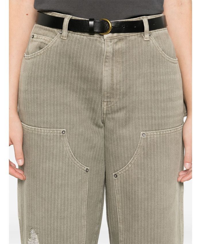Golden Goose o1s22i1n1224 Marley Painter Jeans in Khaki Size 28" / US 6 / IT 42 - 5 Thumbnail