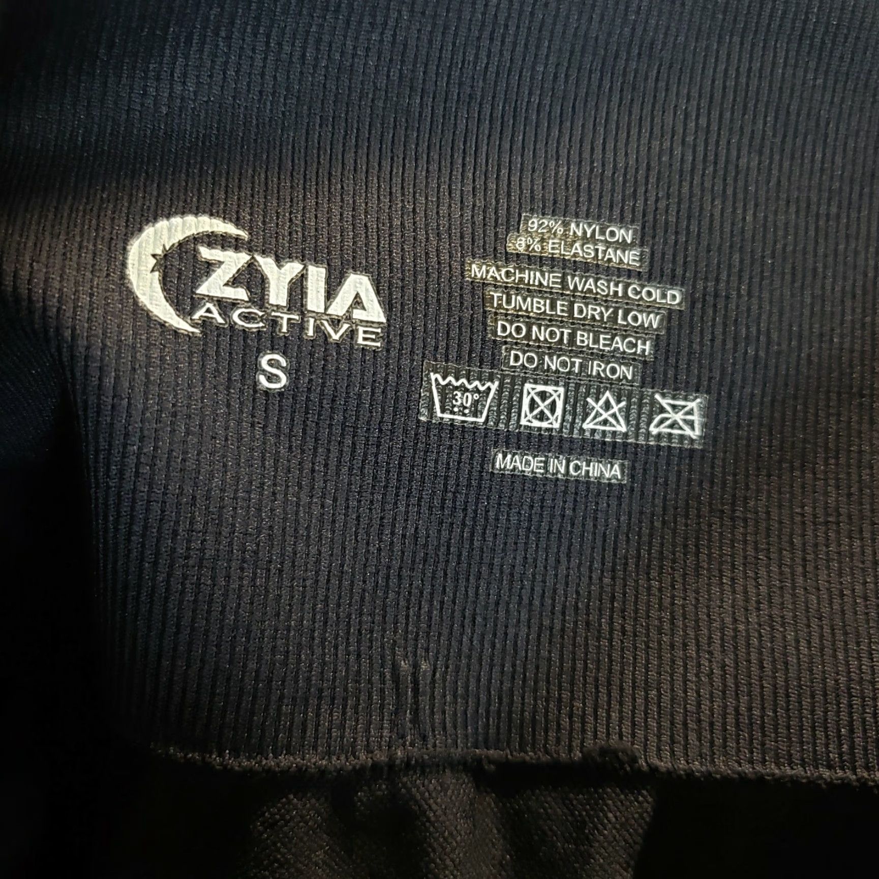 Vintage Zyia Womens Performance Hi-Rise Leggings Sz S Black Ombre Nylon Blend Compression Activewear Size 28" / US 6 / IT 42 - 5 Thumbnail