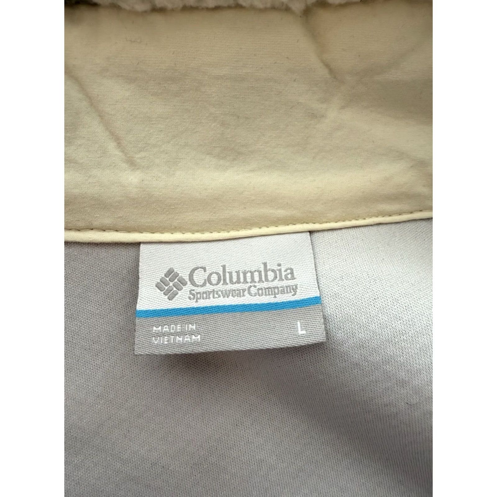 Vintage Columbia Mens L White Fleece Sweater Hiking Outdoor Travel Mountain Jacket Size US L / EU 52-54 / 3 - 4 Thumbnail