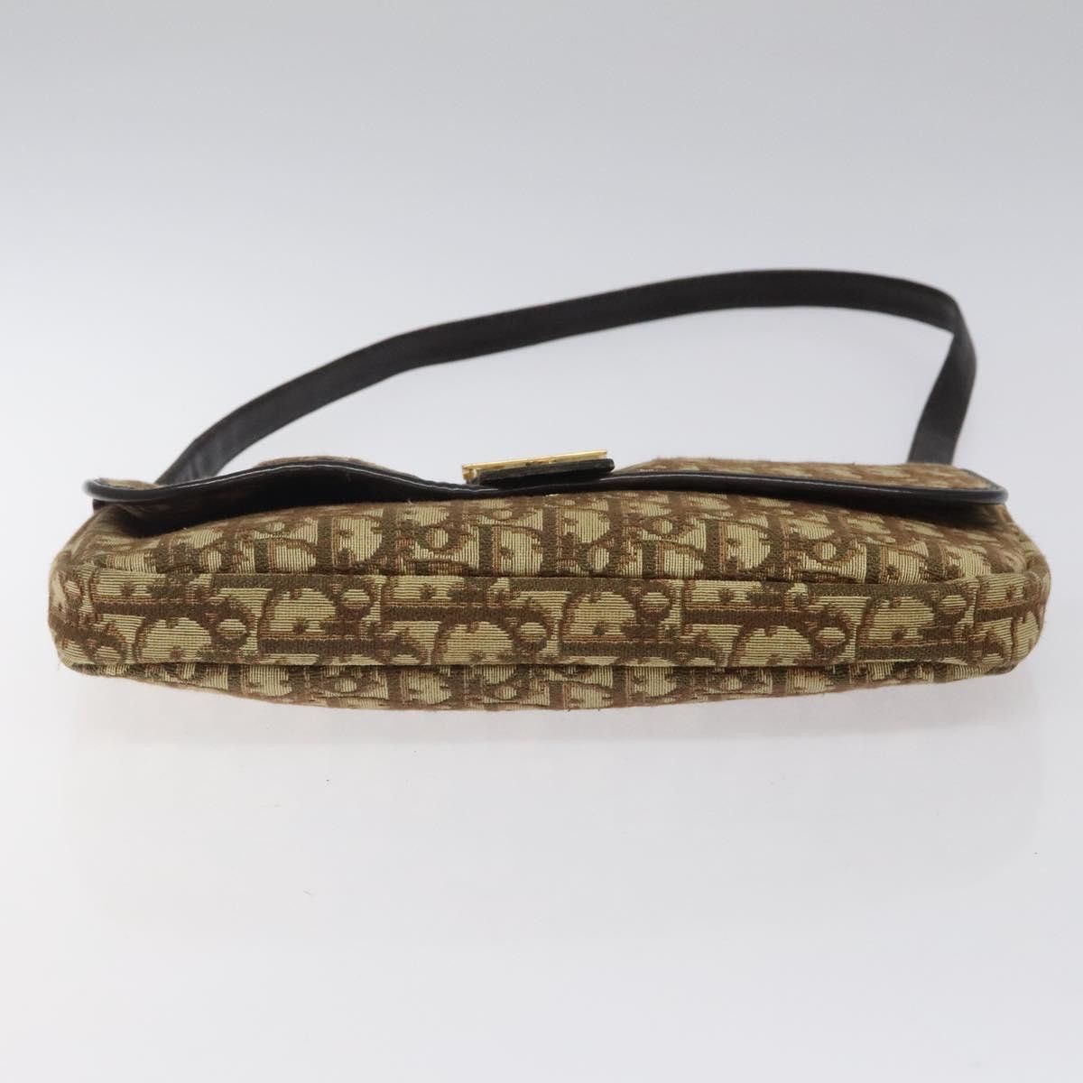 Dior DIOR Trotter Canvas Shoulder Bag Brown Gold Size ONE SIZE - 5 Thumbnail
