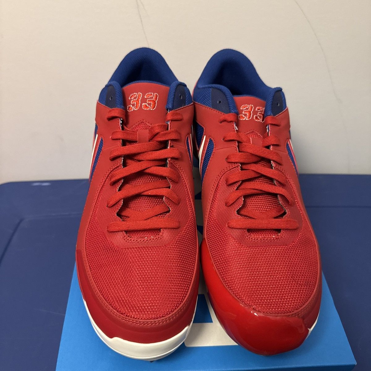 Nike Cliff Lee Philadelphia Phillies Sample Cleats PE Promo Size US 13 / EU 46 - 2 Thumbnail