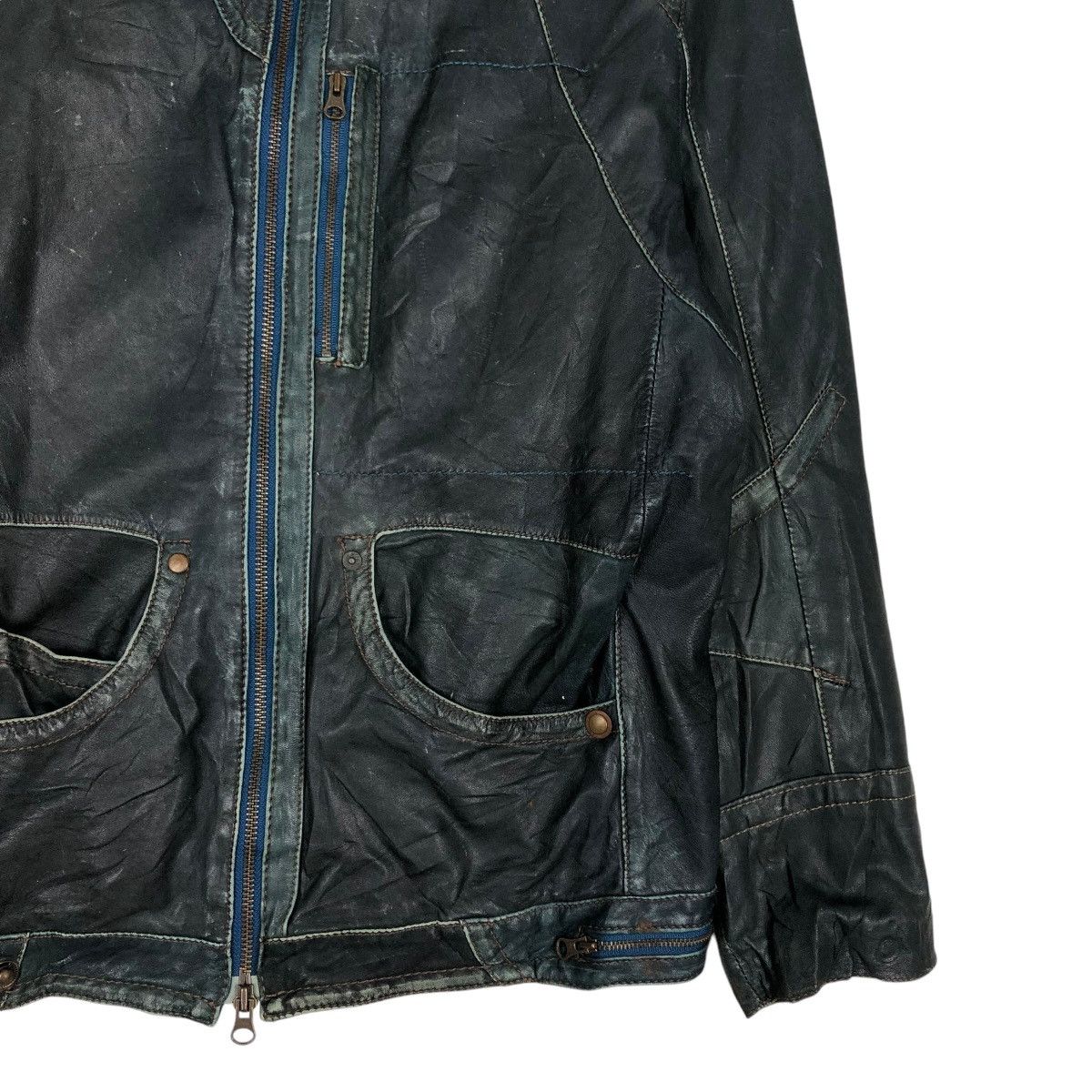 Japanese Brand 🔥IF SIX WAS NINE DESIGN LEATHER BIKER JACKET SAGA IBANEZ Size US S / EU 44-46 / 1 - 5 Thumbnail