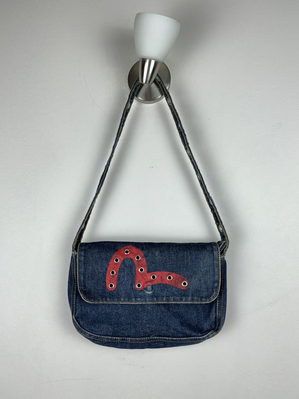 Evisu × Japanese Brand Denim shoulder bag Evisu y2k original casual luxury item Size ONE SIZE - 1 Thumbnail
