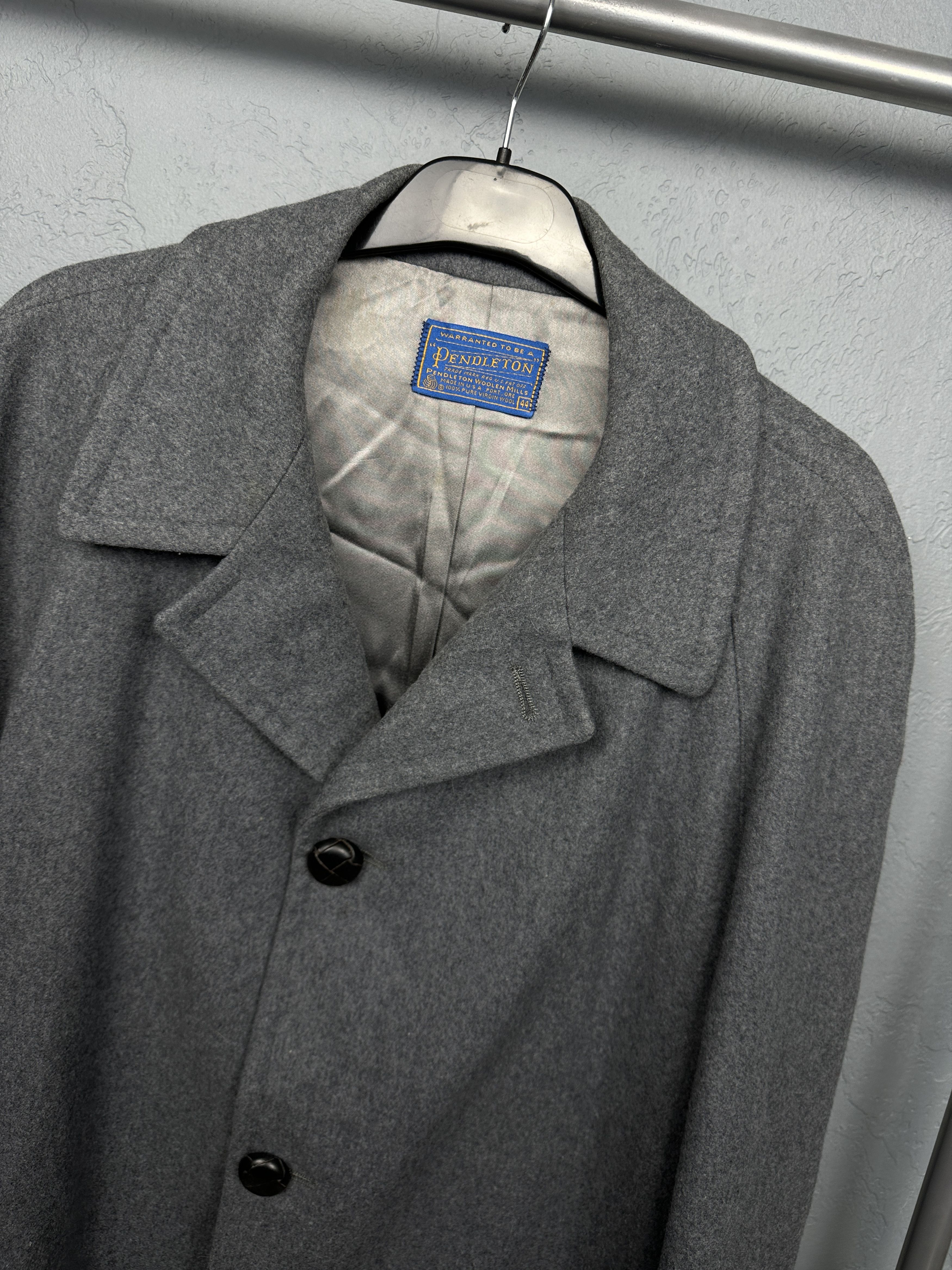 Pendleton Pendleton Vintage Mens Wool Trench Coat Made in USA Size US L / EU 52-54 / 3 - 2 Thumbnail