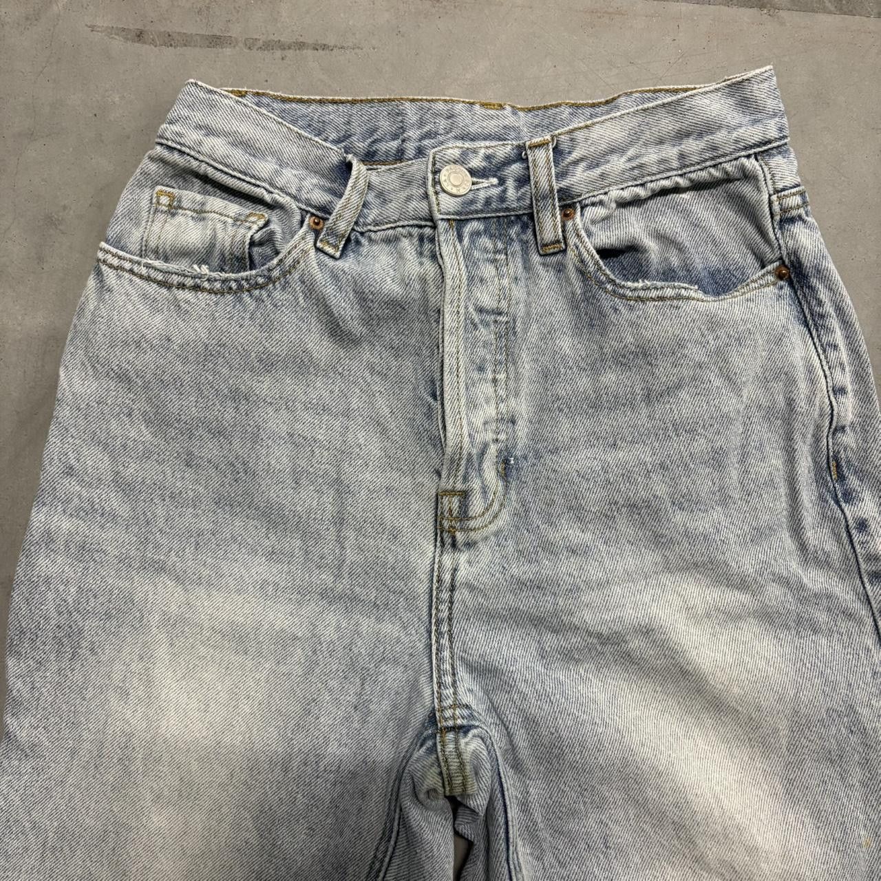 Vintage Crazy Vintage Y2K/2000s Baggy Flared Wideleg Light wash Denim Jeans! Size 25" / US 0 / IT 36 - 2 Thumbnail
