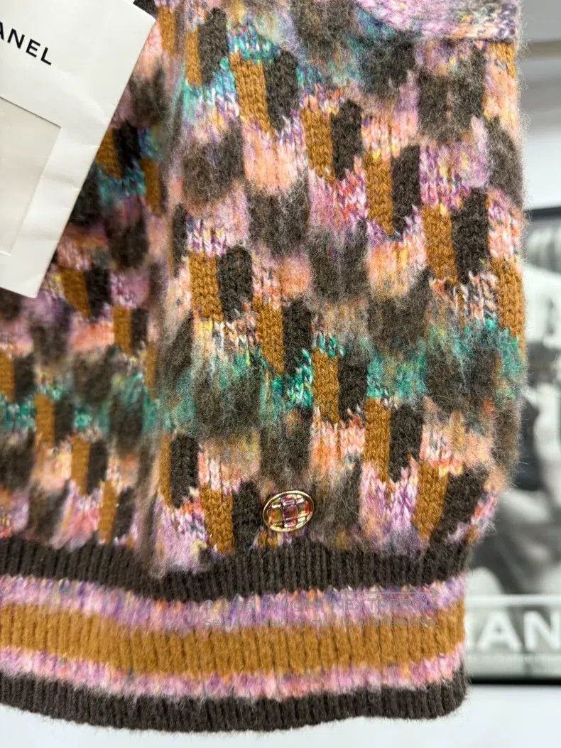 Chanel Chanel Colourful plaid thousand-bird check knitted suspend Size XS / US 0-2 / IT 36-38 - 2 Thumbnail