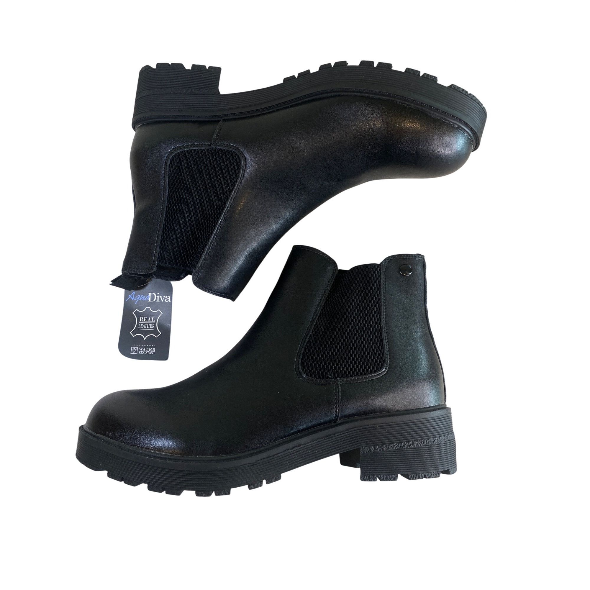 Other NWT AQUA DIVA 10 Savannah Chelsea Waterproof Ankle Boot Leat Size US 10 / IT 40 - 5 Thumbnail