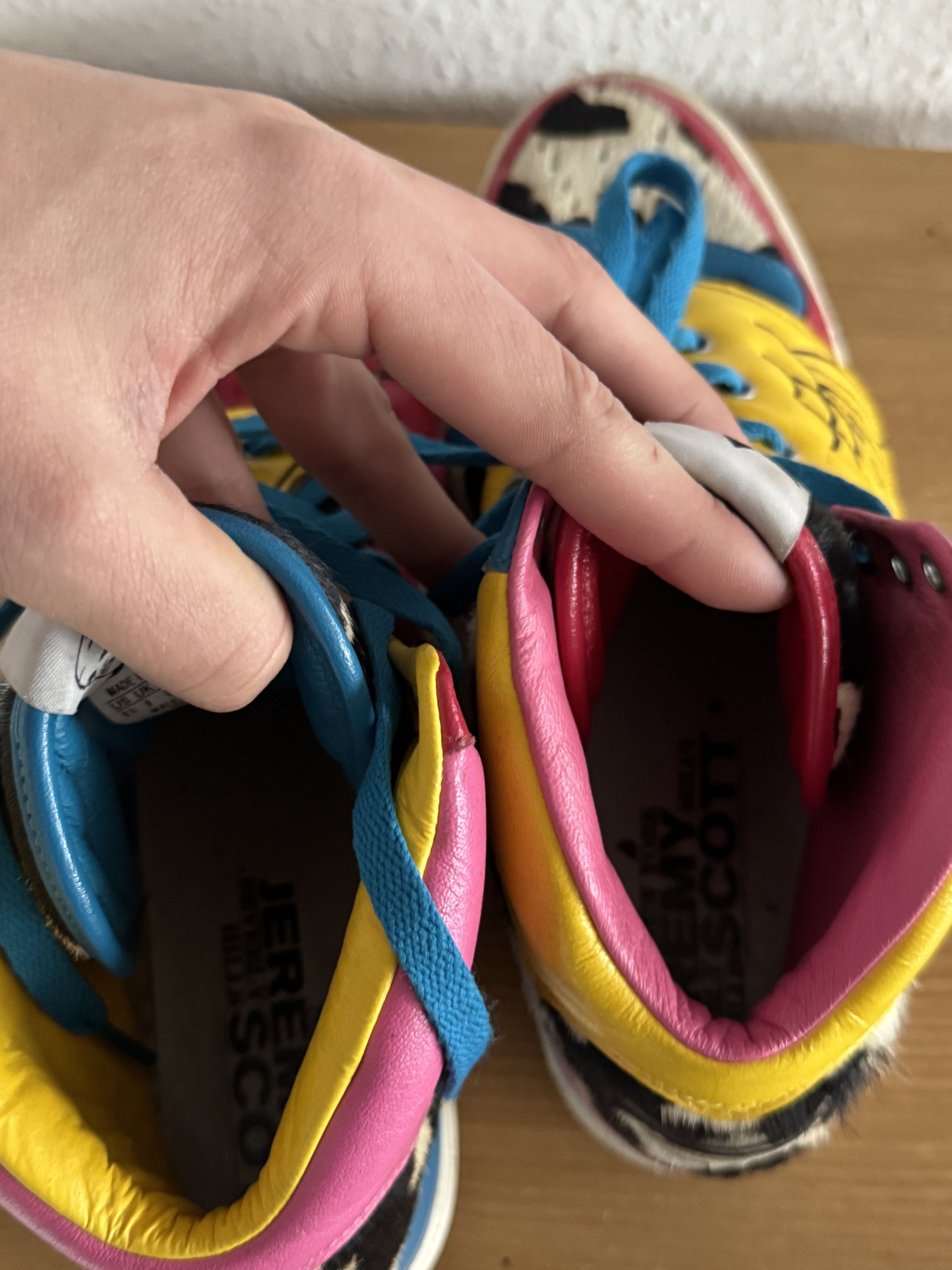 Adidas × Jeremy Scott 2NE1 Wings High Top Sneakers Size US 9.5 / EU 42-43 - 13 Thumbnail