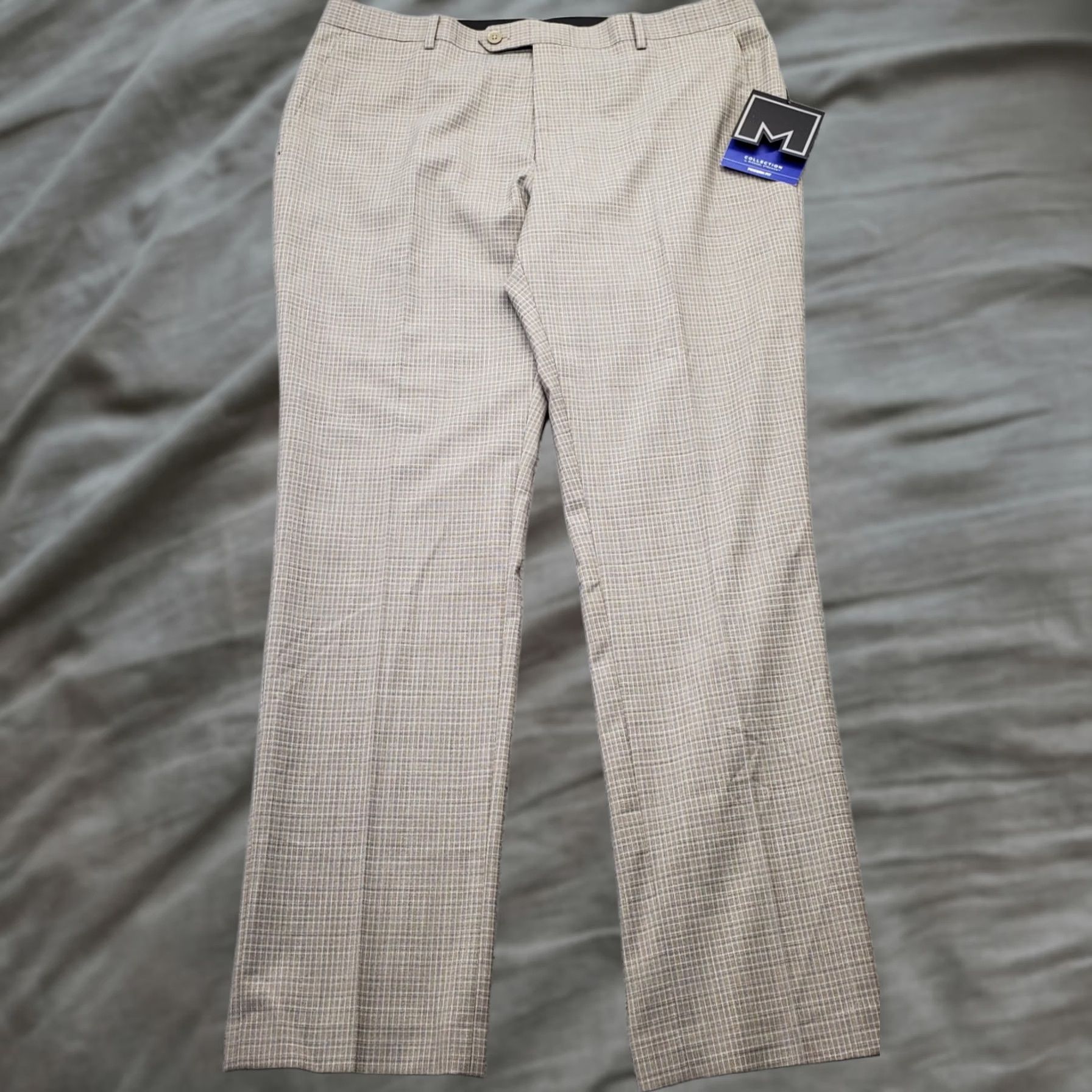 Vintage Michael Strahan Pants Mens 38 Collection 38x32 Multi Checked Stretch Modern Fit Size US 38 / EU 54 - 1 Thumbnail