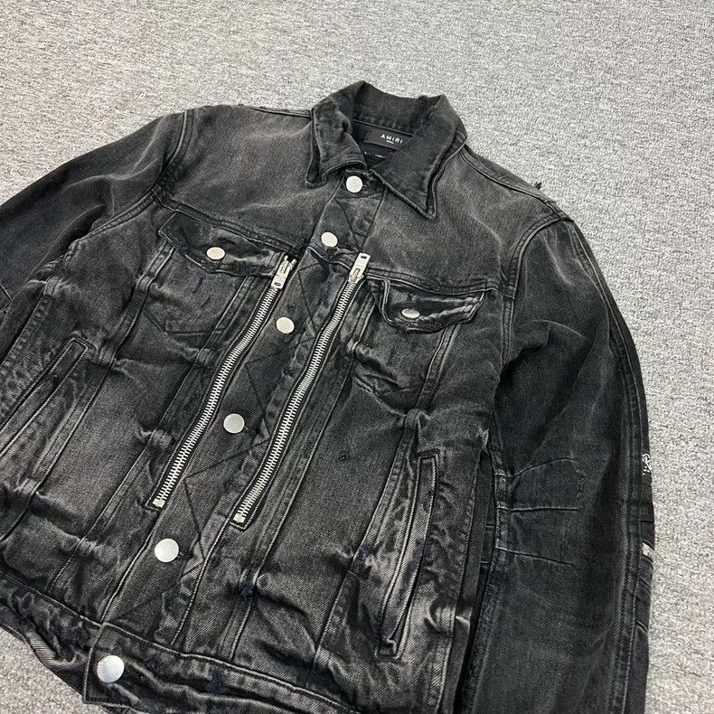 Amiri Amiri Flower Patch Denim Jacket Size S-2506 Size S / US 4 / IT 40 - 3 Thumbnail