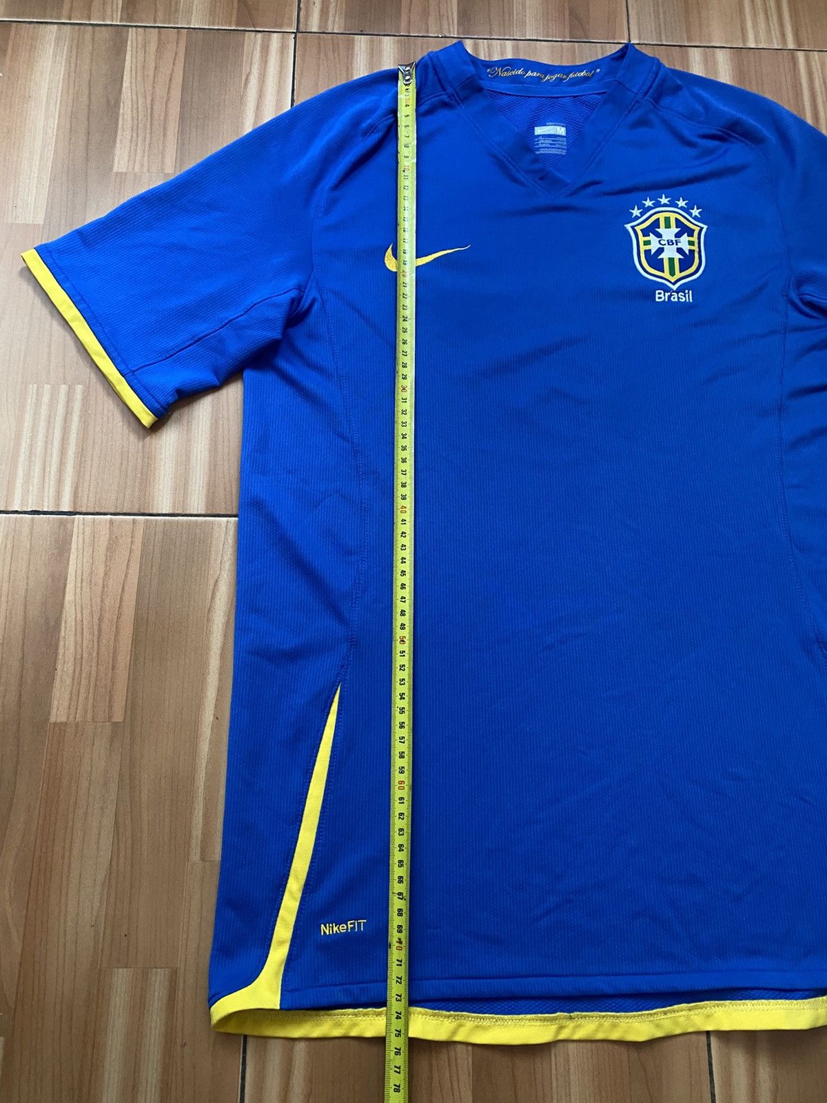 Nike Nike BRAZIL 2008 2010 AWAY FOOTBALL SHIRT SOCCER JERSEY Size US M / EU 48-50 / 2 - 12 Thumbnail
