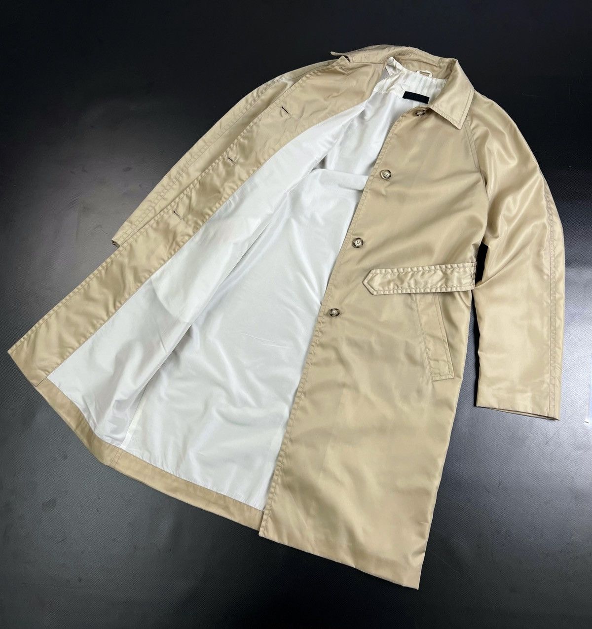 Prada × Vintage Rare Vintage Prada Woman Nylon Coat Jacket Size S / US 4 / IT 40 - 2 Thumbnail