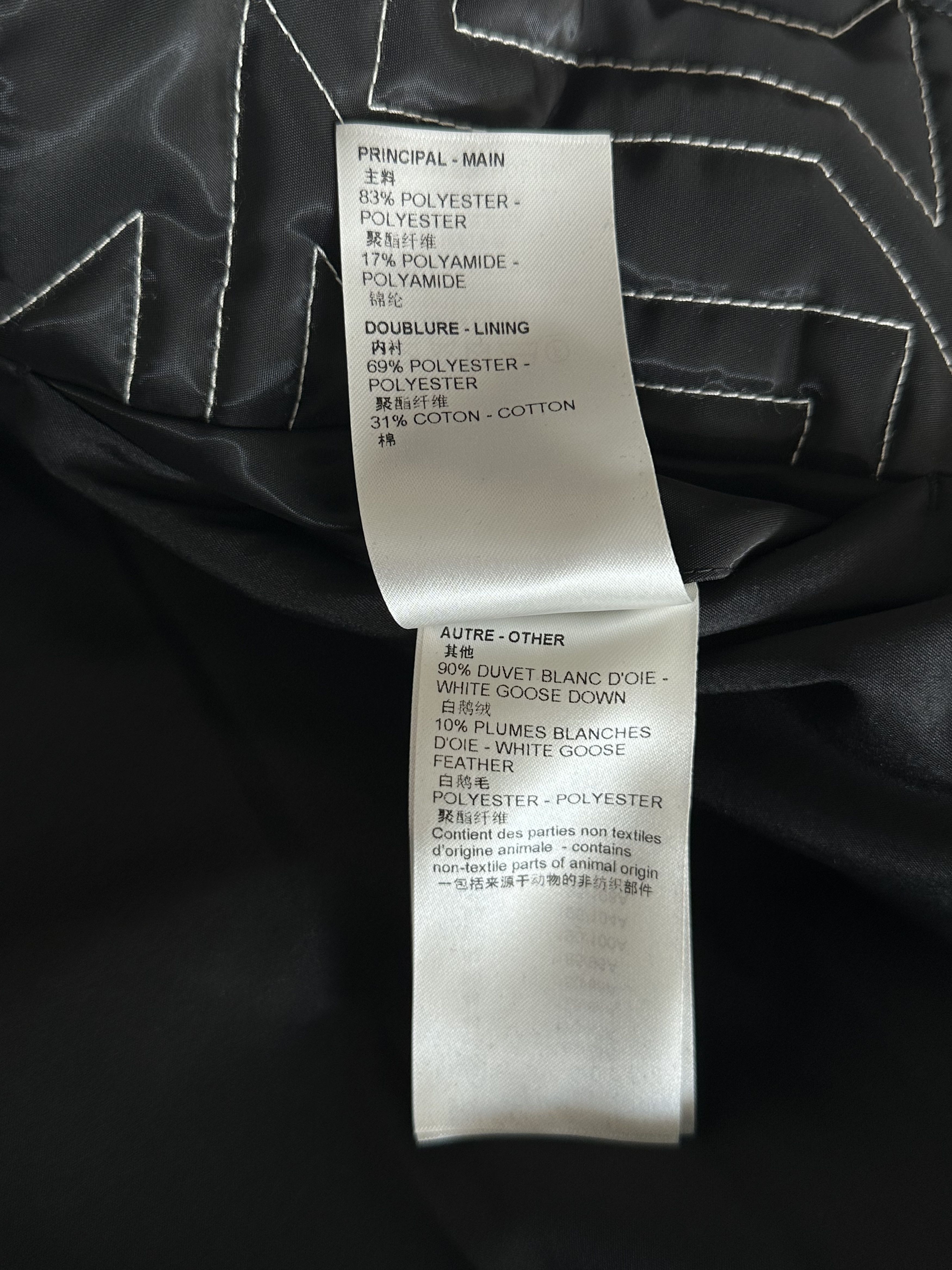 Louis Vuitton Louis Vuitton Black & White Snow Capsule Puffer Jacket Size US XXL / EU 58 / 5 - 5 Thumbnail