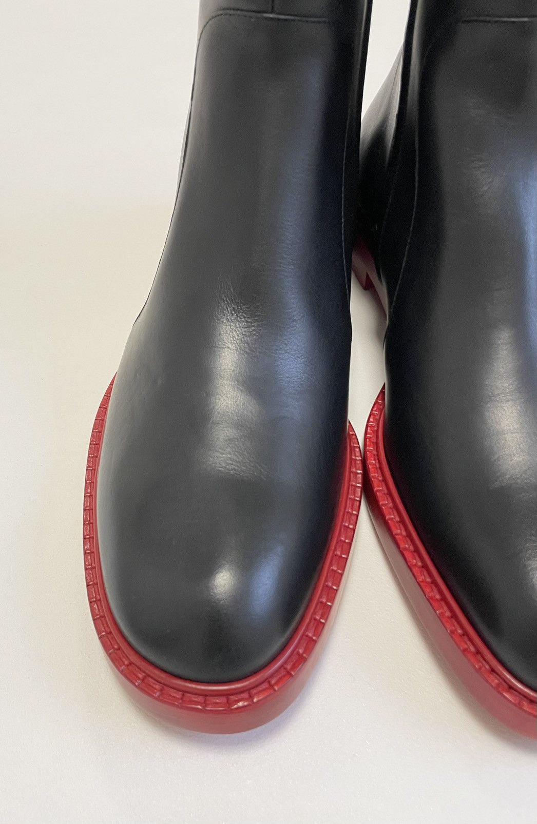 Maison Margiela A/W 16 ‘Painted Red Sole’ Black Boots Size US 13 / EU 46 - 10 Thumbnail