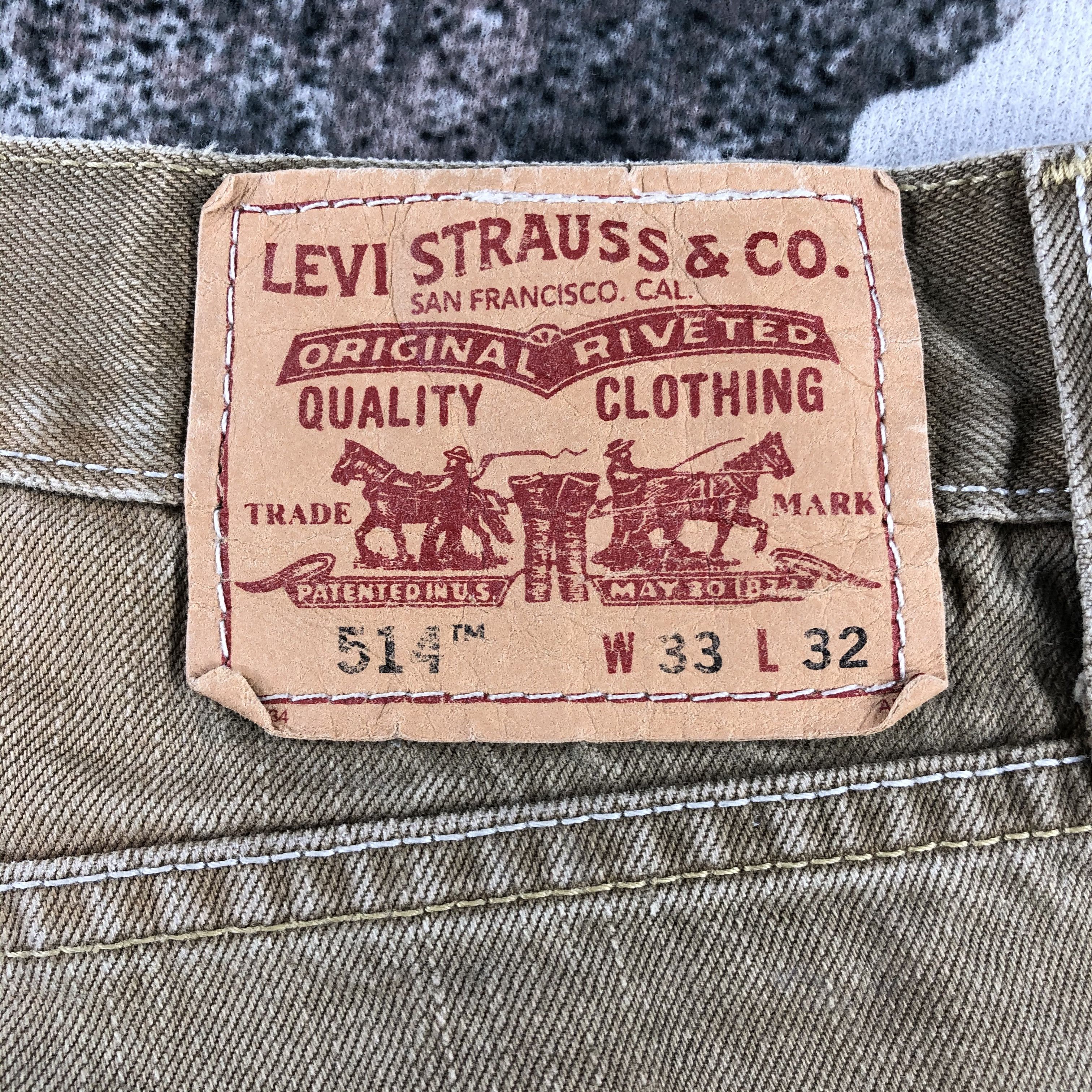 Levi's Vintage Levis 514 Jeans Earth Tone Denim KJ1369 Size US 33 - 5 Thumbnail