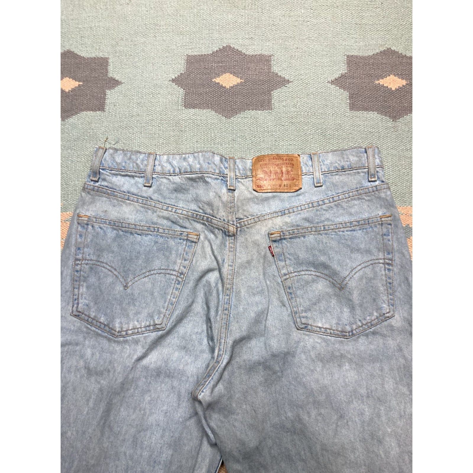 Levi's VINTAGE Levi’s 550 Jeans Men 40 Regular Blue 90s Relaxed Baggy Skater USA 40x31 Size US 40 / EU 56 - 4 Thumbnail