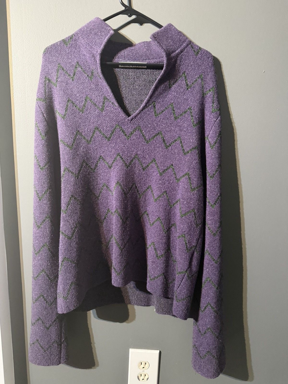 Acne Studios Acne Studios Zig Zag Pattern Sweater Size US M / EU 48-50 / 2 - 2 Thumbnail