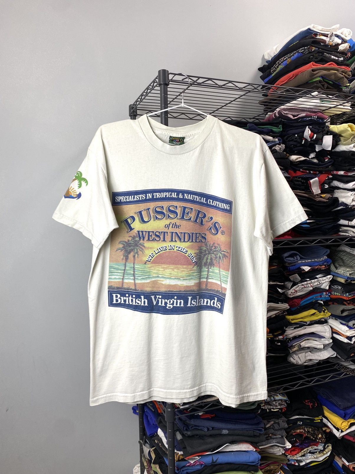 Vintage 1990 Vintage Pussers British Virgin Island T Shirt Cuba Size US M / EU 48-50 / 2 - 1 Thumbnail