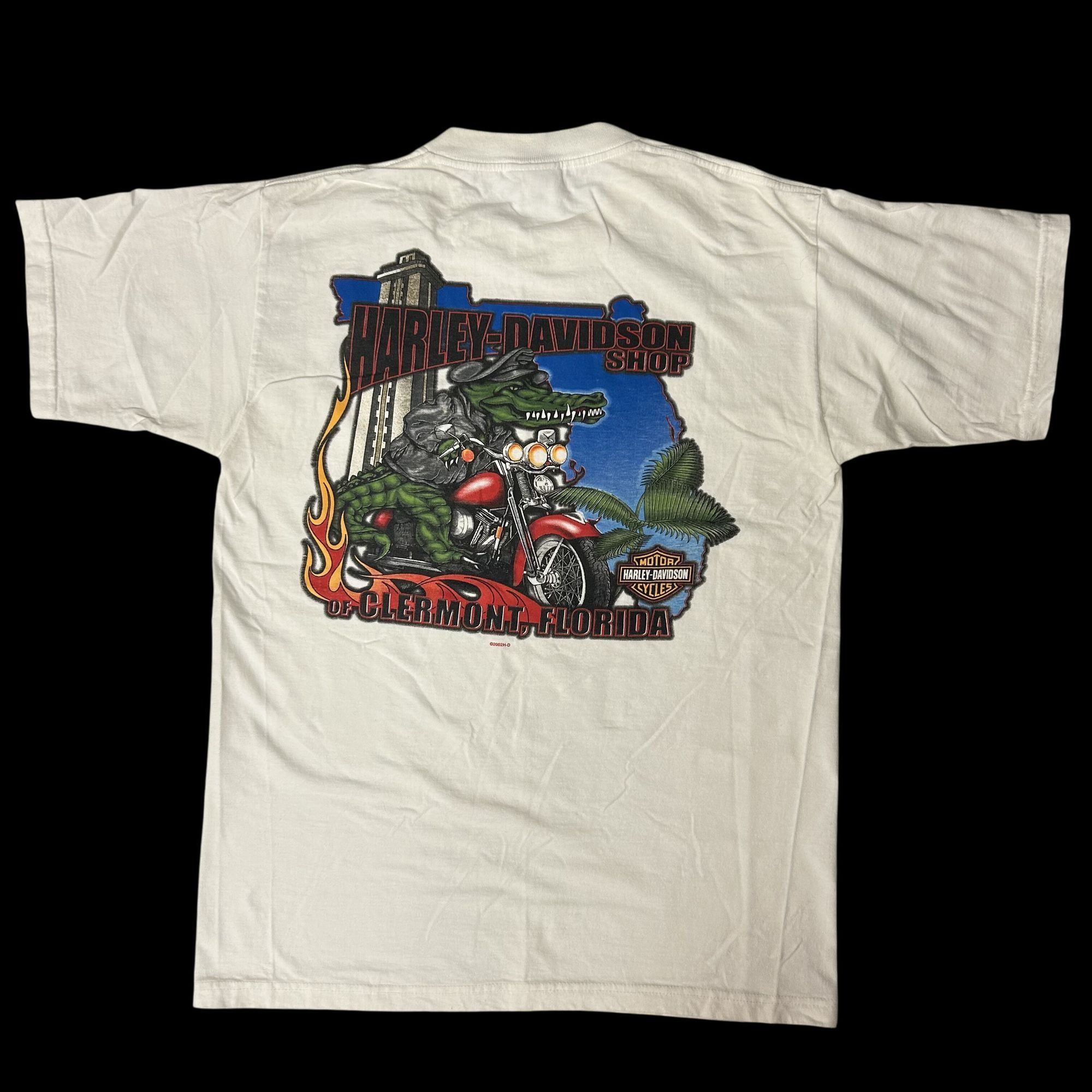Harley Davidson H-D Clermont Fl Alligator CROCODILE CRUISING Biker T Shirt M Size US M / EU 48-50 / 2 - 3 Thumbnail