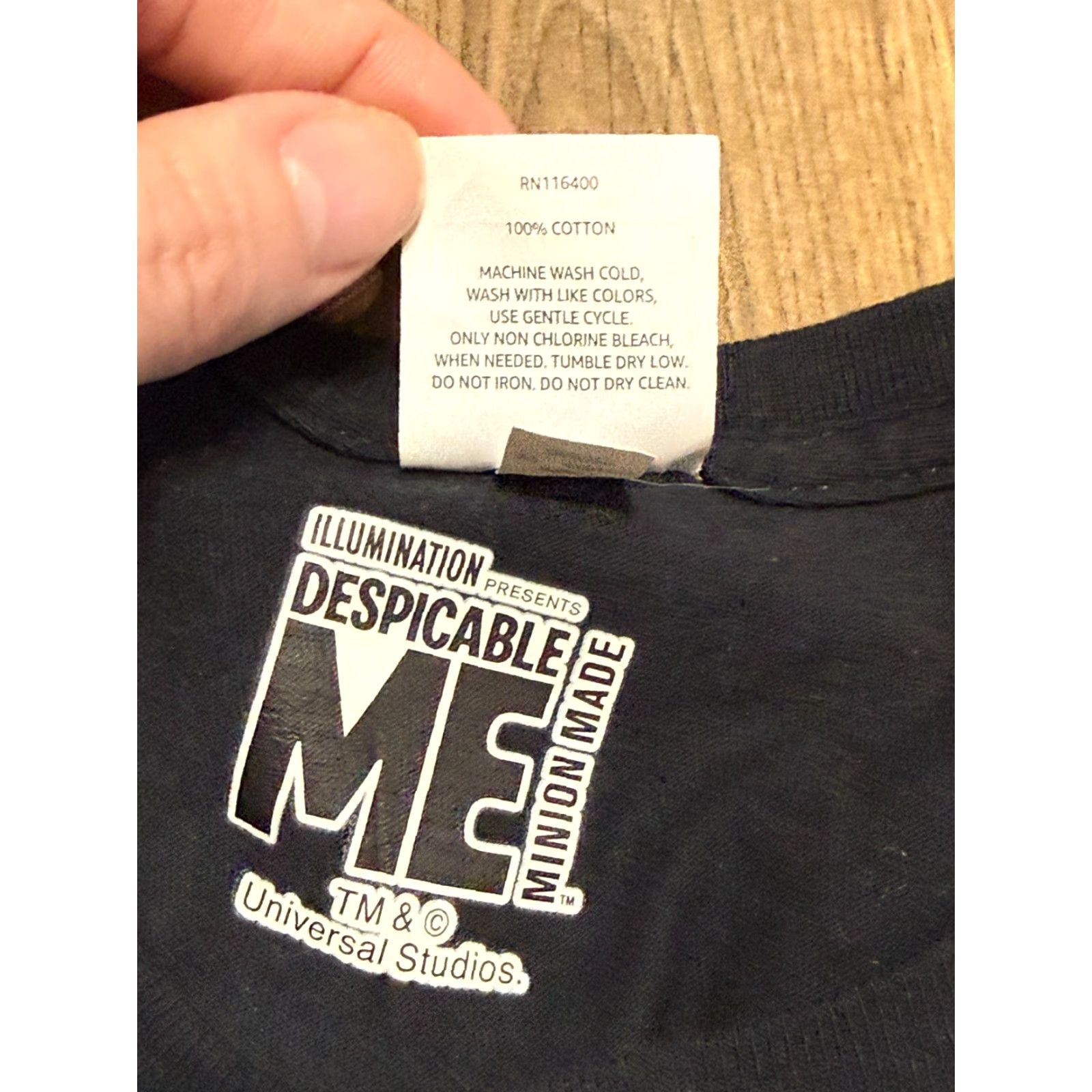 Vintage Despicable Me Shirt Men's XL Black White Yellow Blue Minions Trouble Maker Size US XL / EU 56 / 4 - 7 Thumbnail