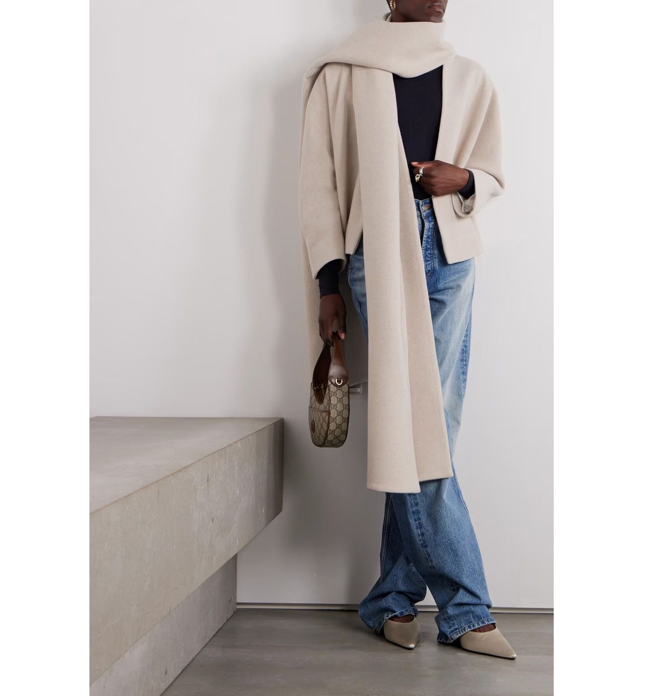 Other Beige Tamuna Wool coat and scarft Size S / US 4 / IT 40 - 2 Thumbnail