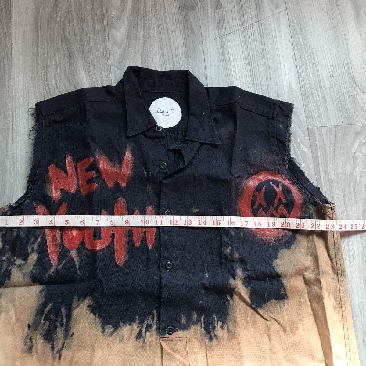 Other Death To Tennis Bleach Colorblock Denim Paint Detail Mens M Size US M / EU 48-50 / 2 - 7 Thumbnail