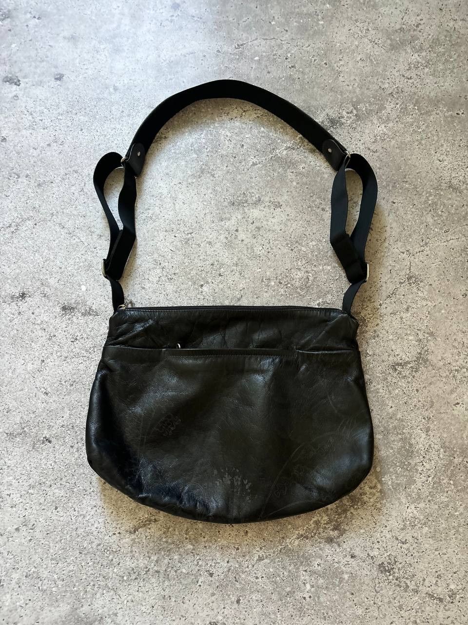 Mandarina Duck Mandarina Duck Yohji Type Japanese Pattern Leather Bag Size 32 - 3 Thumbnail