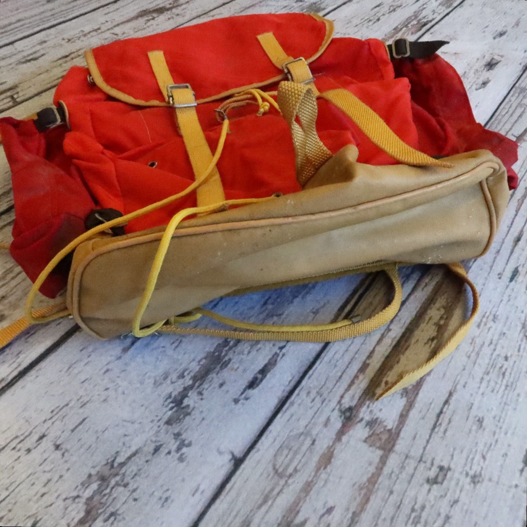 Vintage Vintage Lafuma Mountain Climbing Rucksack Backpack Orange Men’s Nylon Size ONE SIZE - 5 Thumbnail