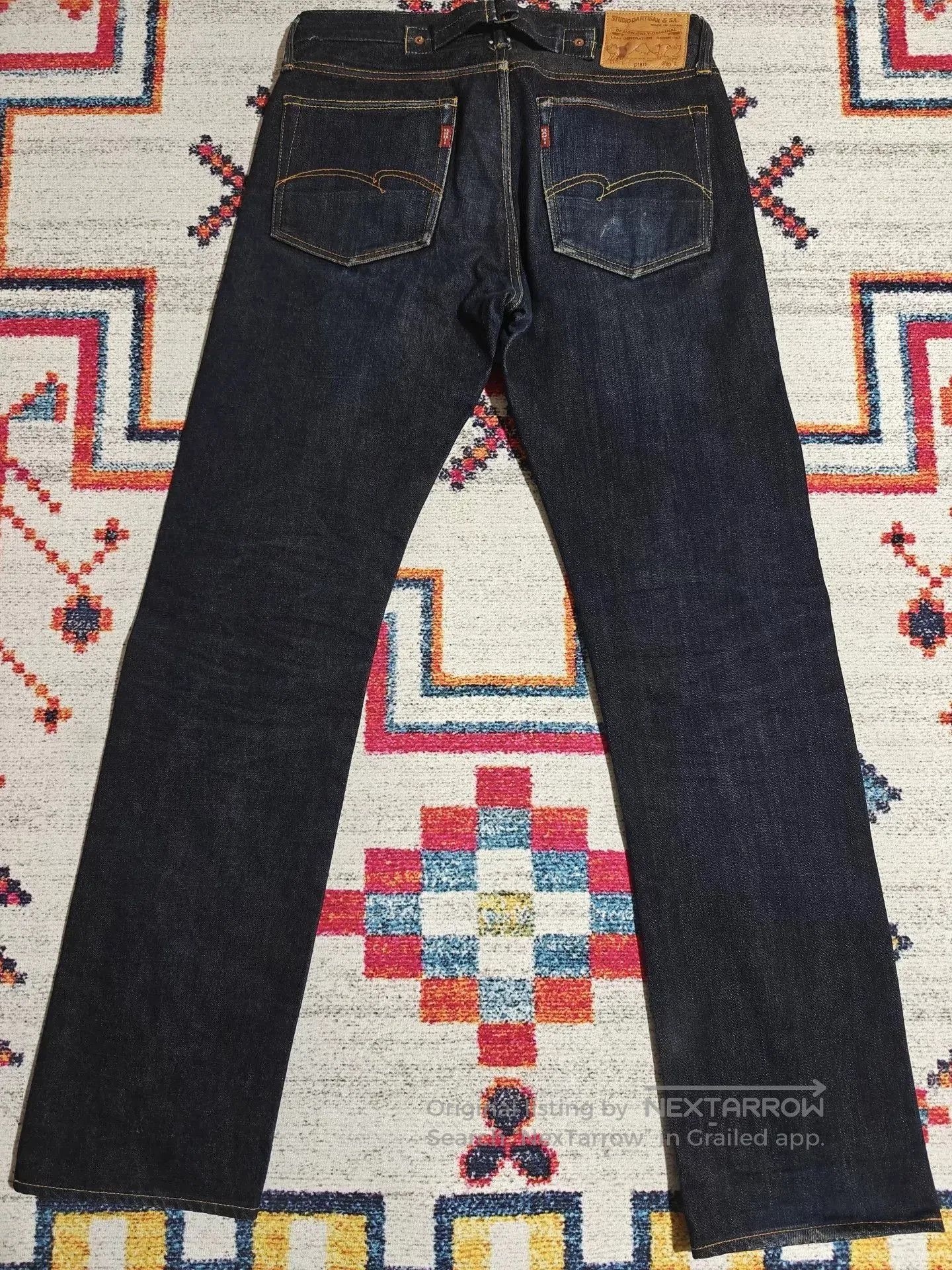 Studio D'Artisan Studio D'Artisan D1813 Slim Straight Raw Denim. Size US 30 / EU 46 - 3 Thumbnail
