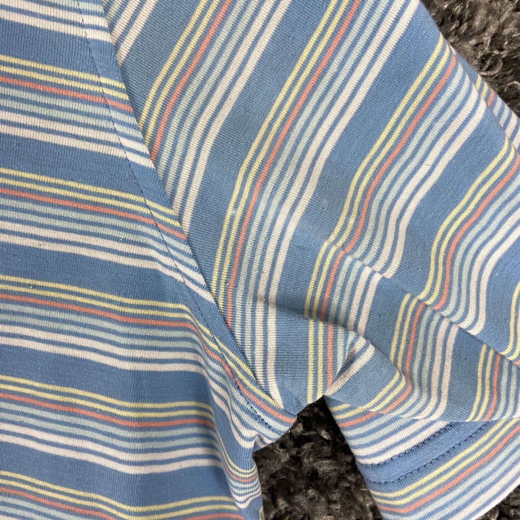 Peter Millar PETER MILLAR Striped Polo Shirt Men's XL Short Sleeve Multicolor Size US XL / EU 56 / 4 - 5 Thumbnail