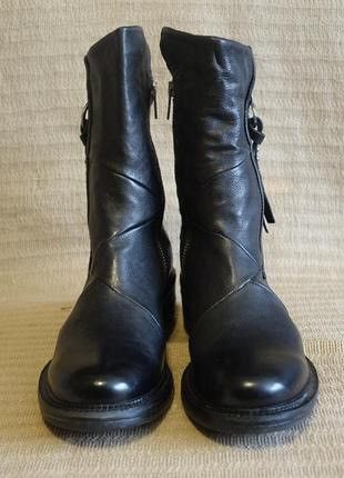 A S 98 Vintage Leather Cowboy Boots Western Shoes Guidi Style in Black, Men's (Size 8.5)