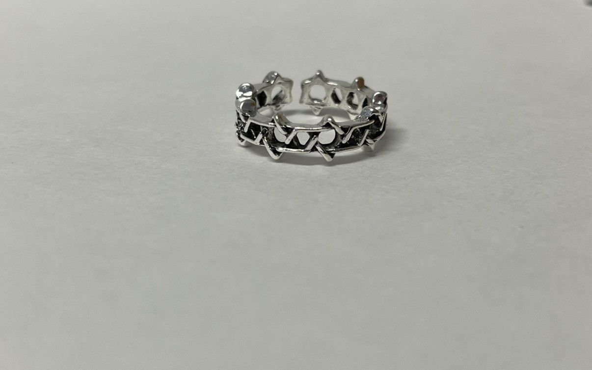 Vintage Vintage steel Star of David ring Size ONE SIZE - 2 Thumbnail