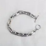 Jewelry Link Chain Bracelet 2000s Chrome Y2K Punk Skater Grunge Size ONE SIZE - 3 Thumbnail