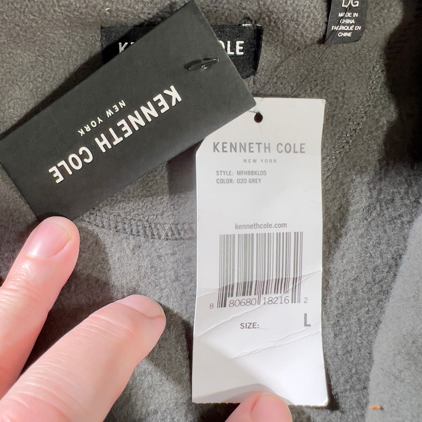 Kenneth Cole Kenneth Cole New York Fleece Full Zip Jacket Men's Large Size US L / EU 52-54 / 3 - 4 Thumbnail